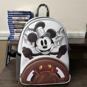 Steamboat Willie Disney Loungefly Mini Backpack - BRAND NEW - NWT - Authentic!